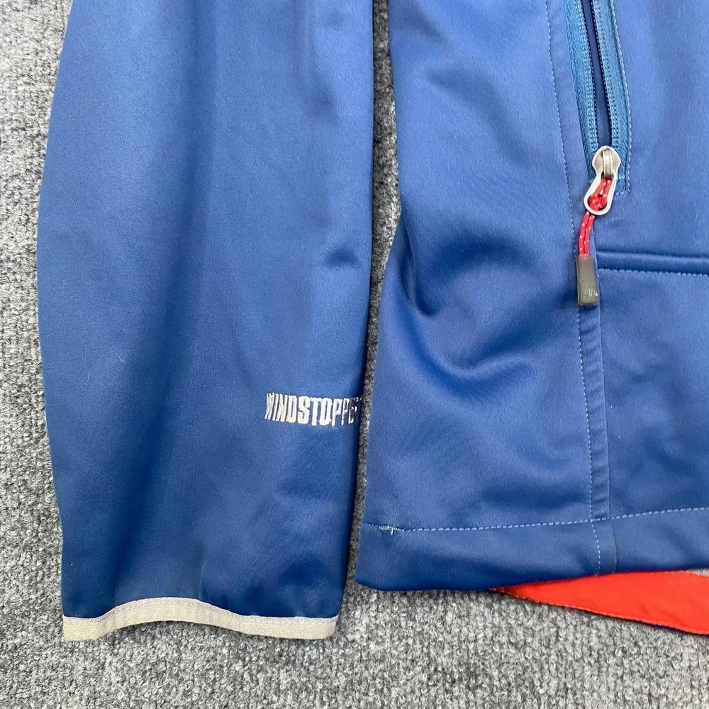 The North Face Summit Series Windstopper Jacket Mens Blue Softshell Full Zip L